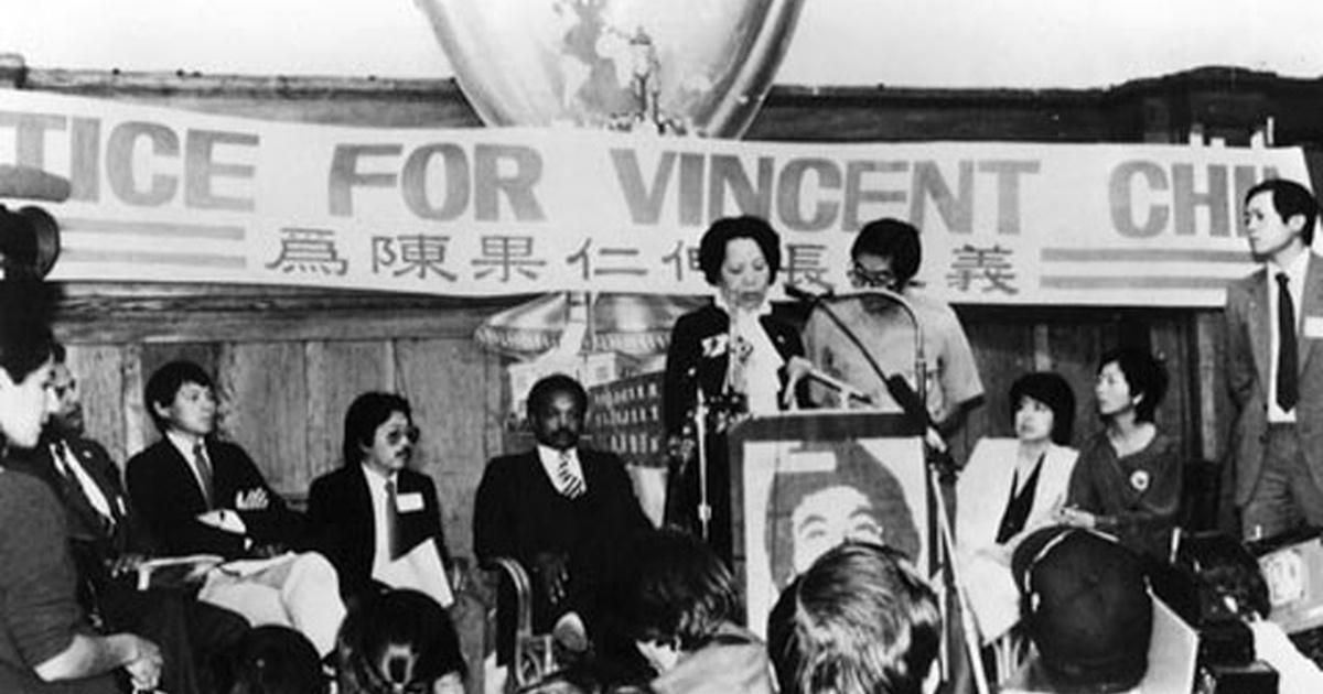 Lily Chin at podium