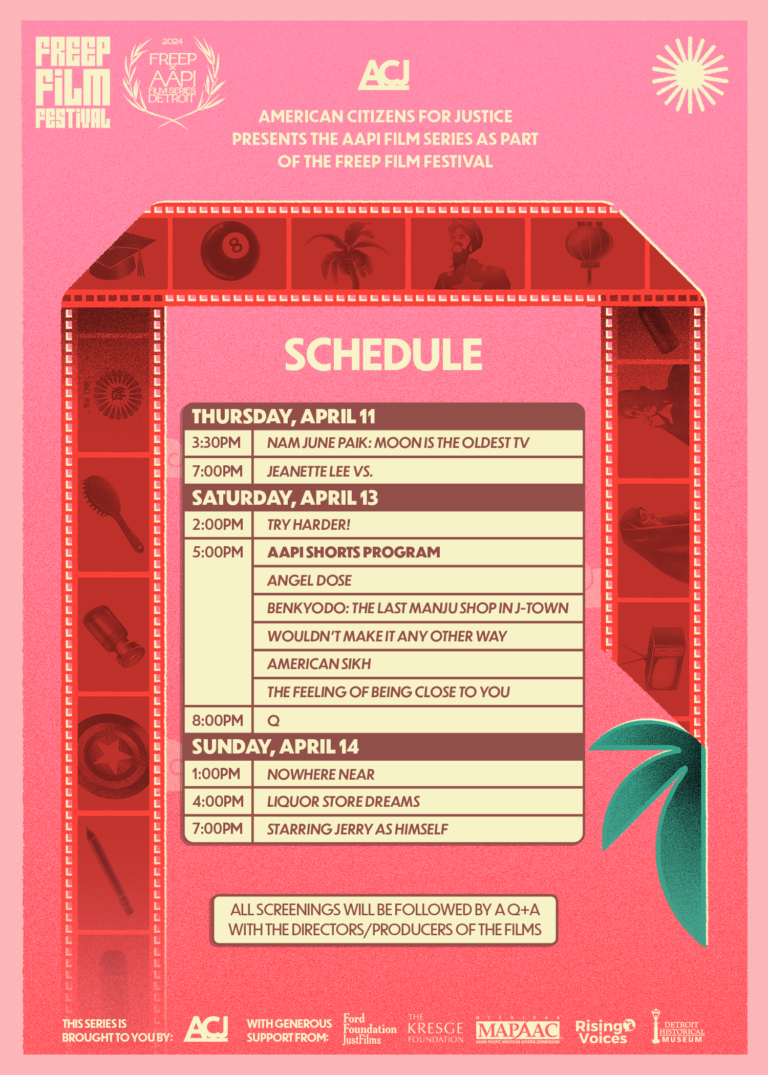 ACJ Flyer of AAPI Film Series as part of FREEP Film Festival